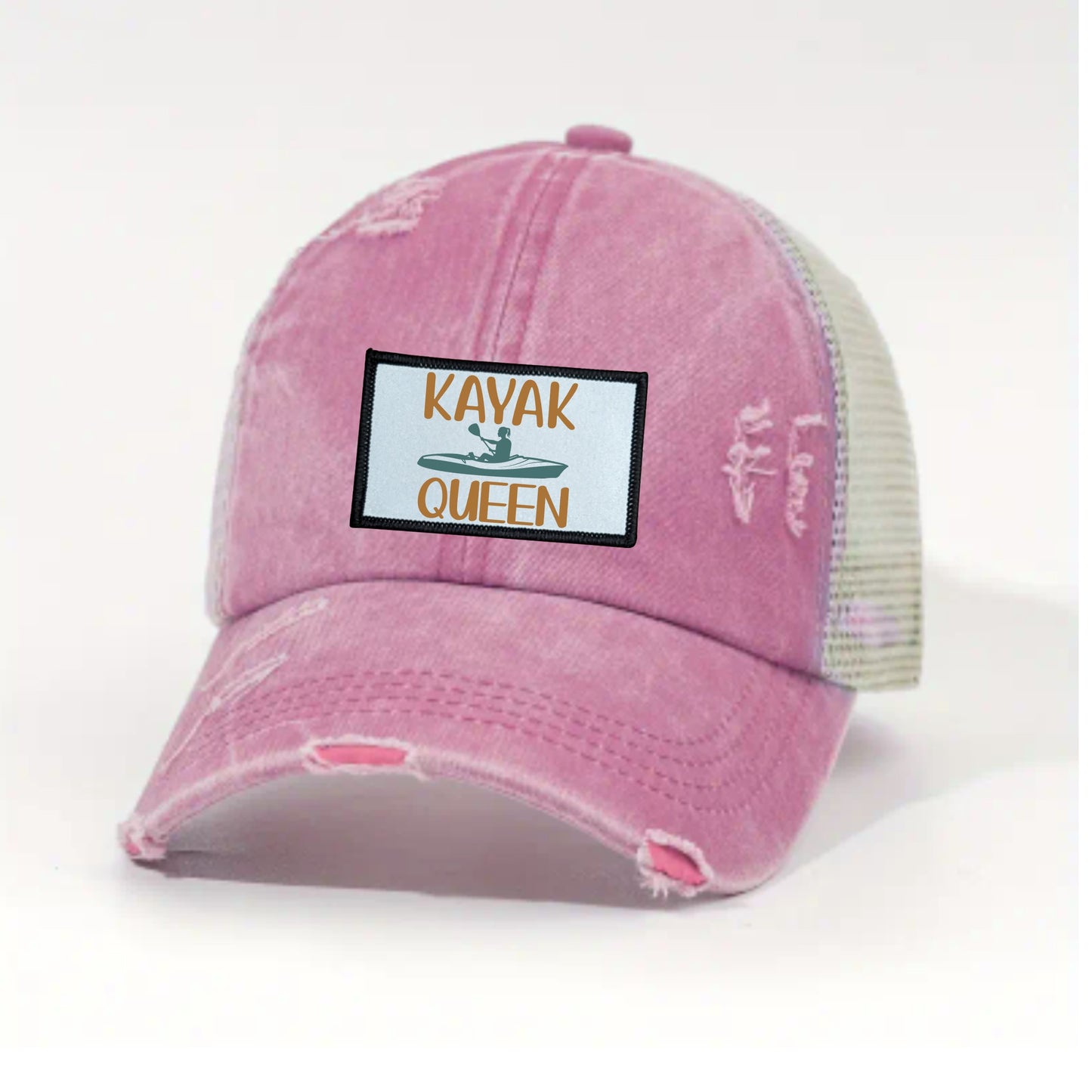 Kayak Queen Ponytail/Messy Bun Hat