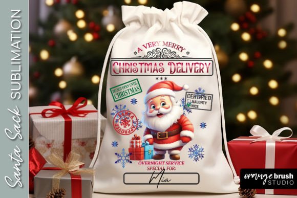 Very Merry Christmas Delivery Santa Gifts Santa Sack
