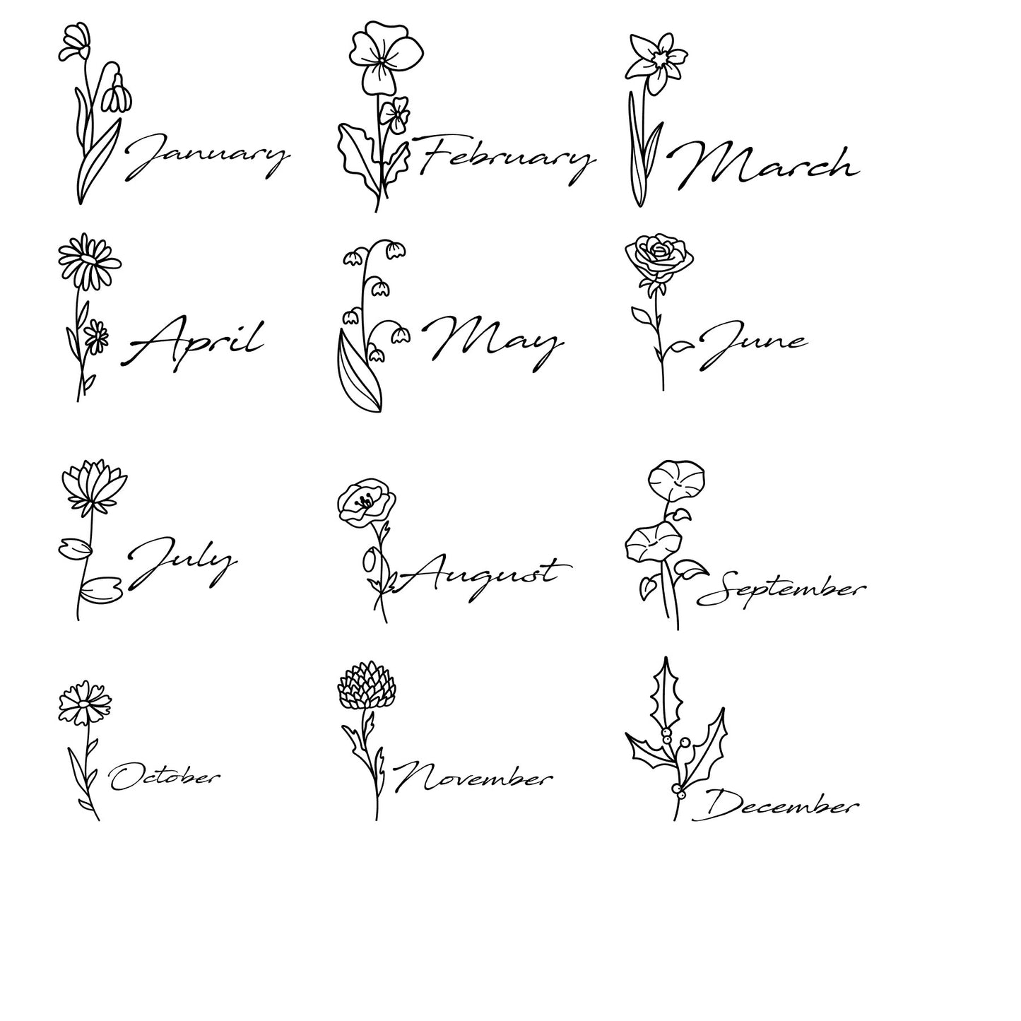 Birth Flower Shirt