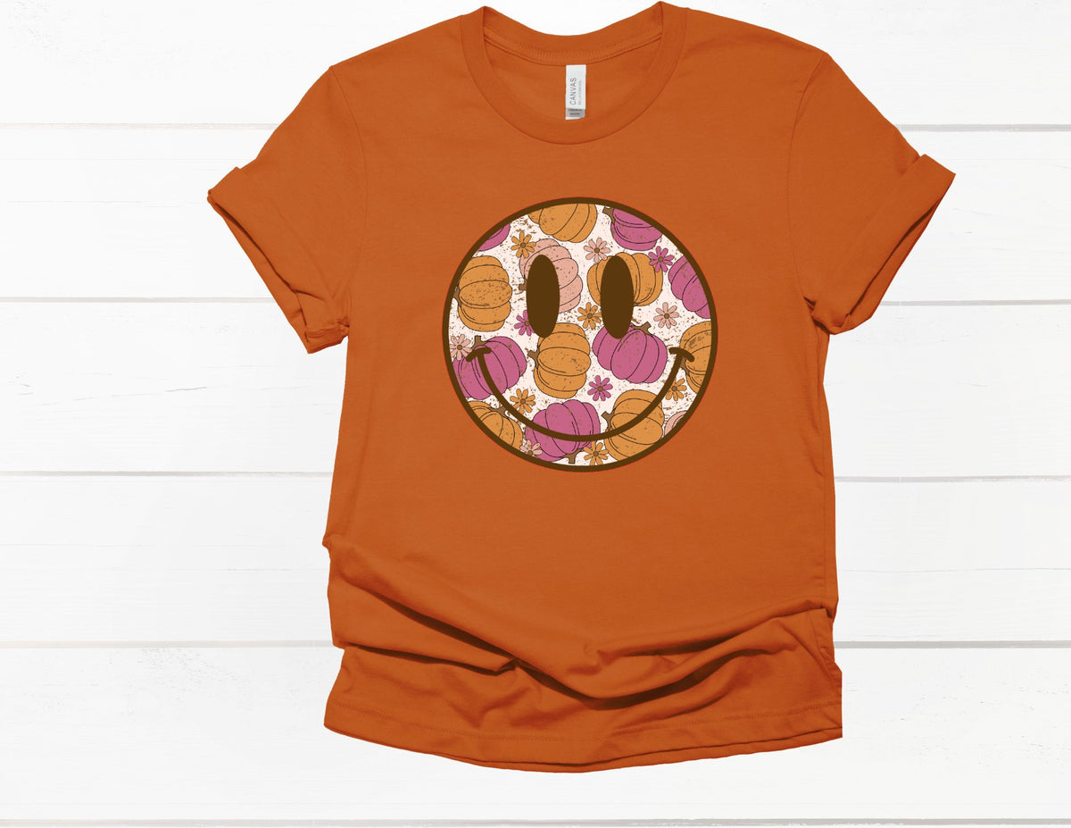 Boho Pumpkin Smiley Face