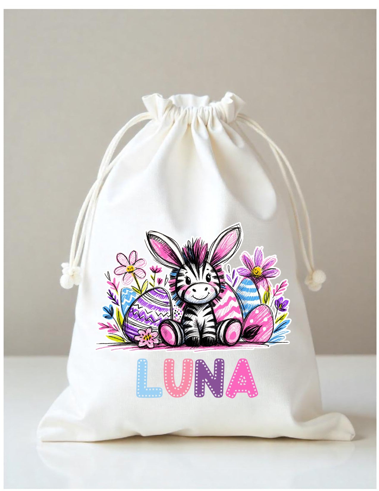 Easter Gift Sack character bunnies