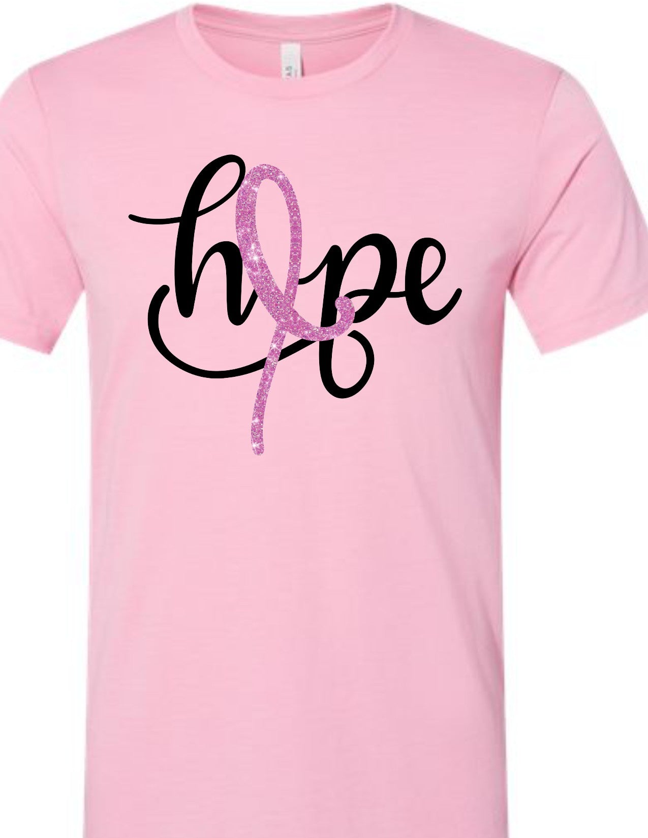 Hope with Glitter Ribbon