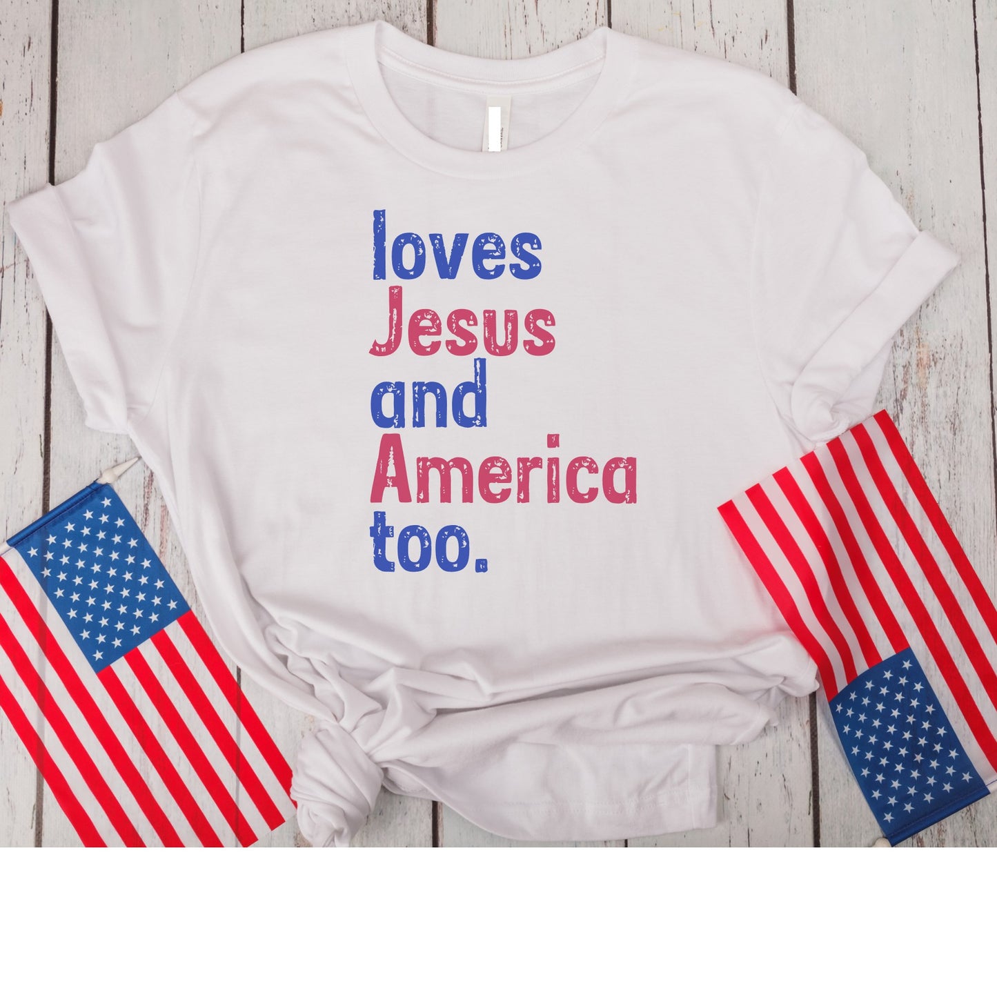 loves Jesus and America too.