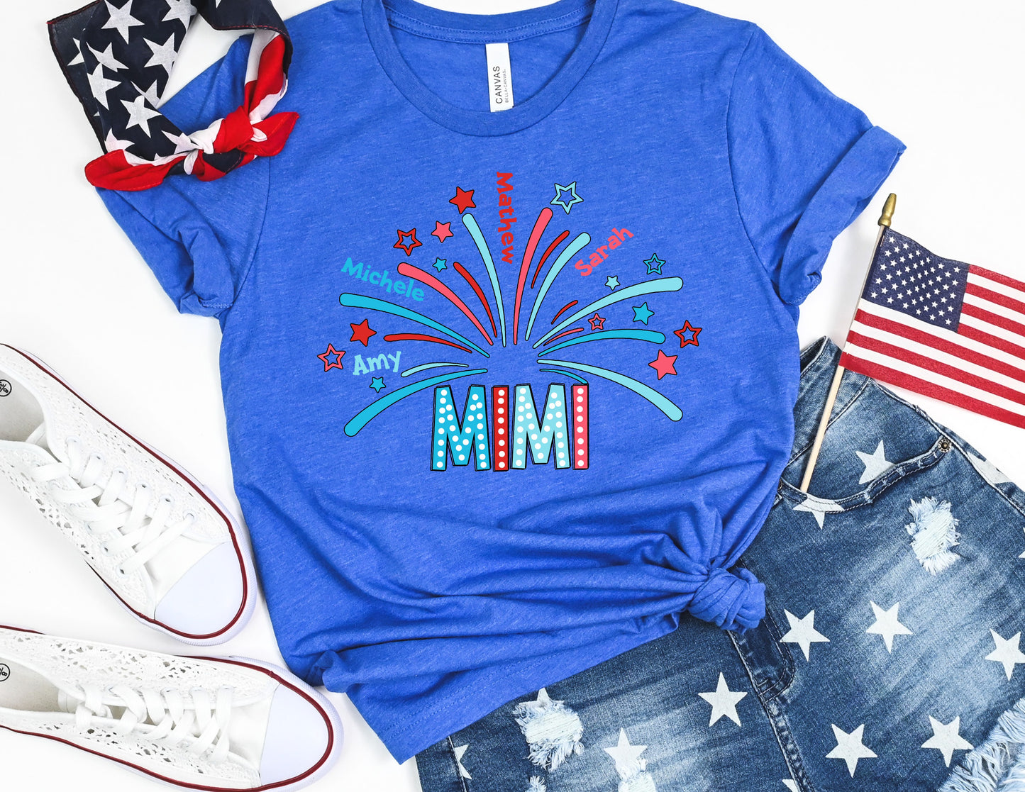 Grandma (Mama, Mimi, Nana) Fireworks personalized