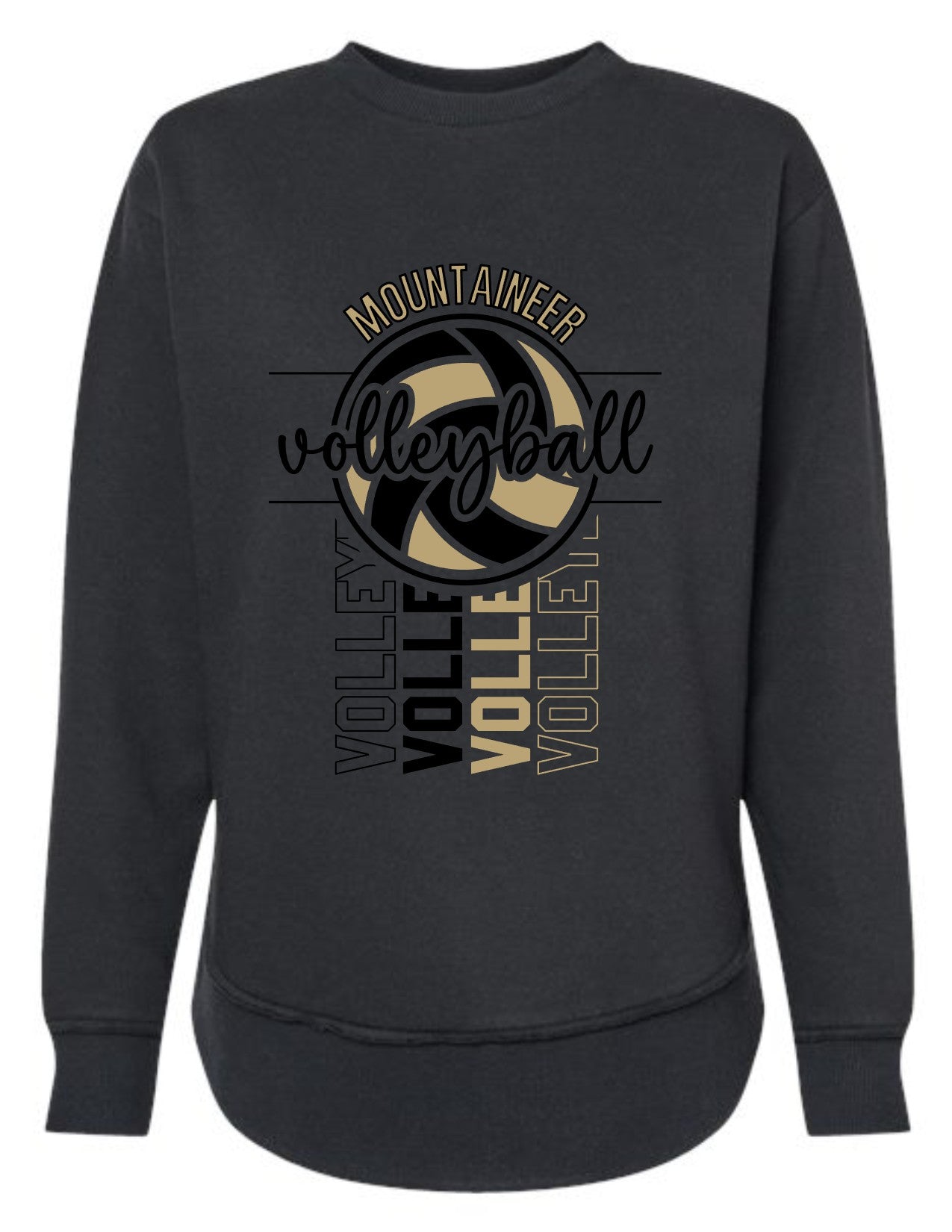 Mountaineer Volleyball Layered