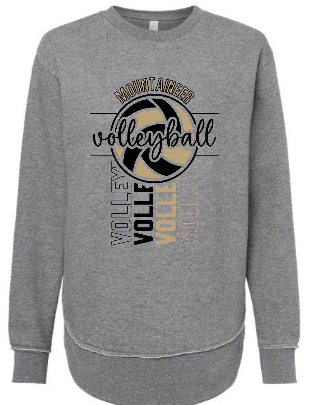 Mountaineer Volleyball Layered