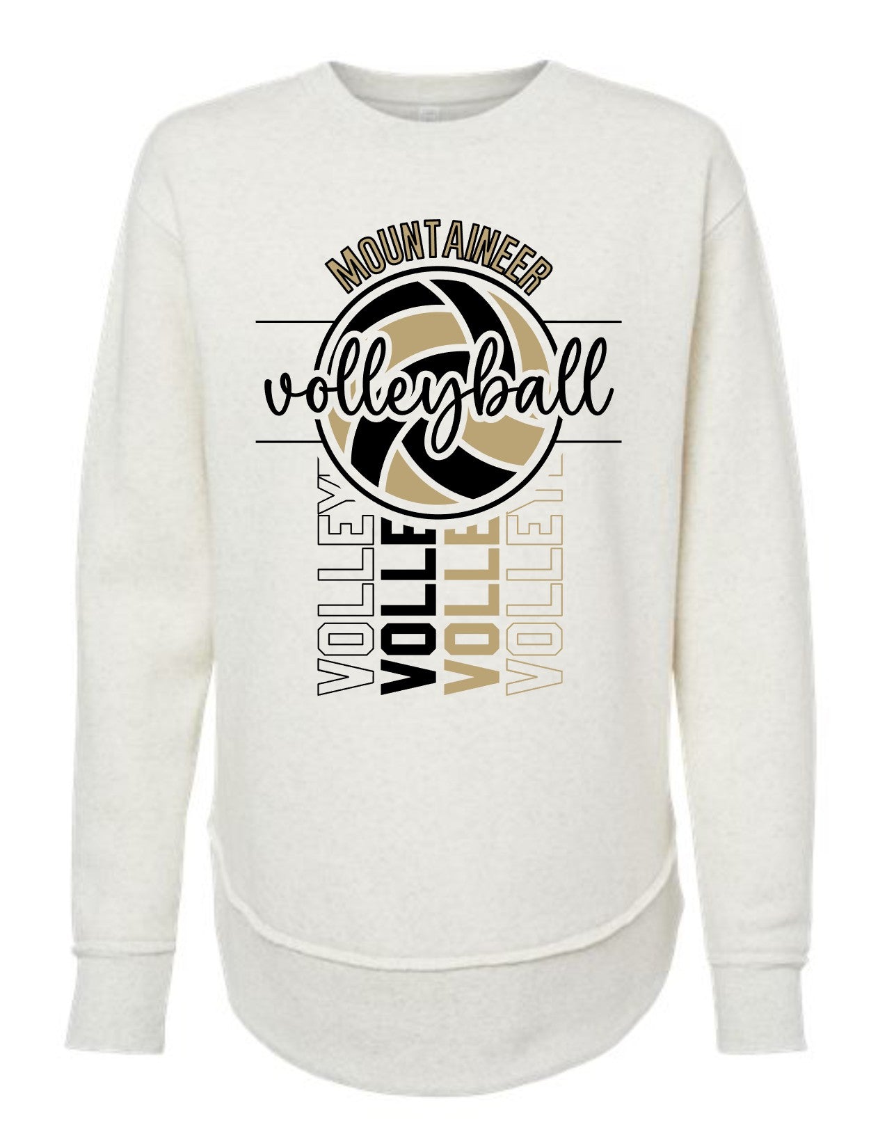Mountaineer Volleyball Layered