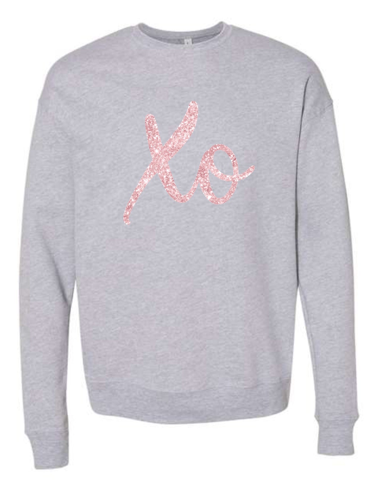 XO pink glitter