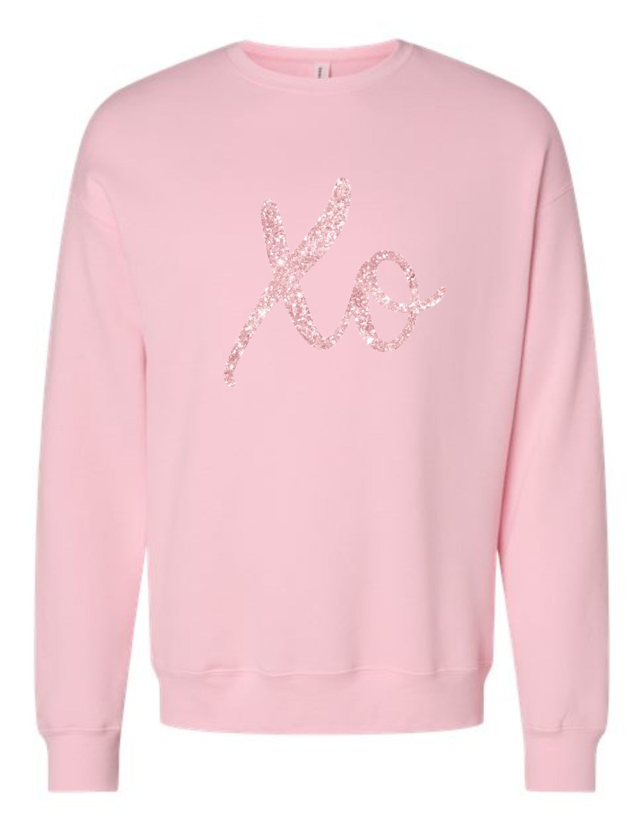 XO pink glitter