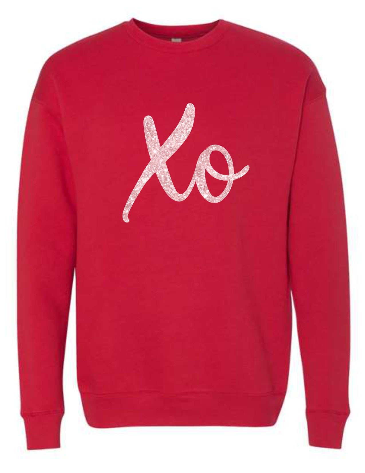 XO pink glitter