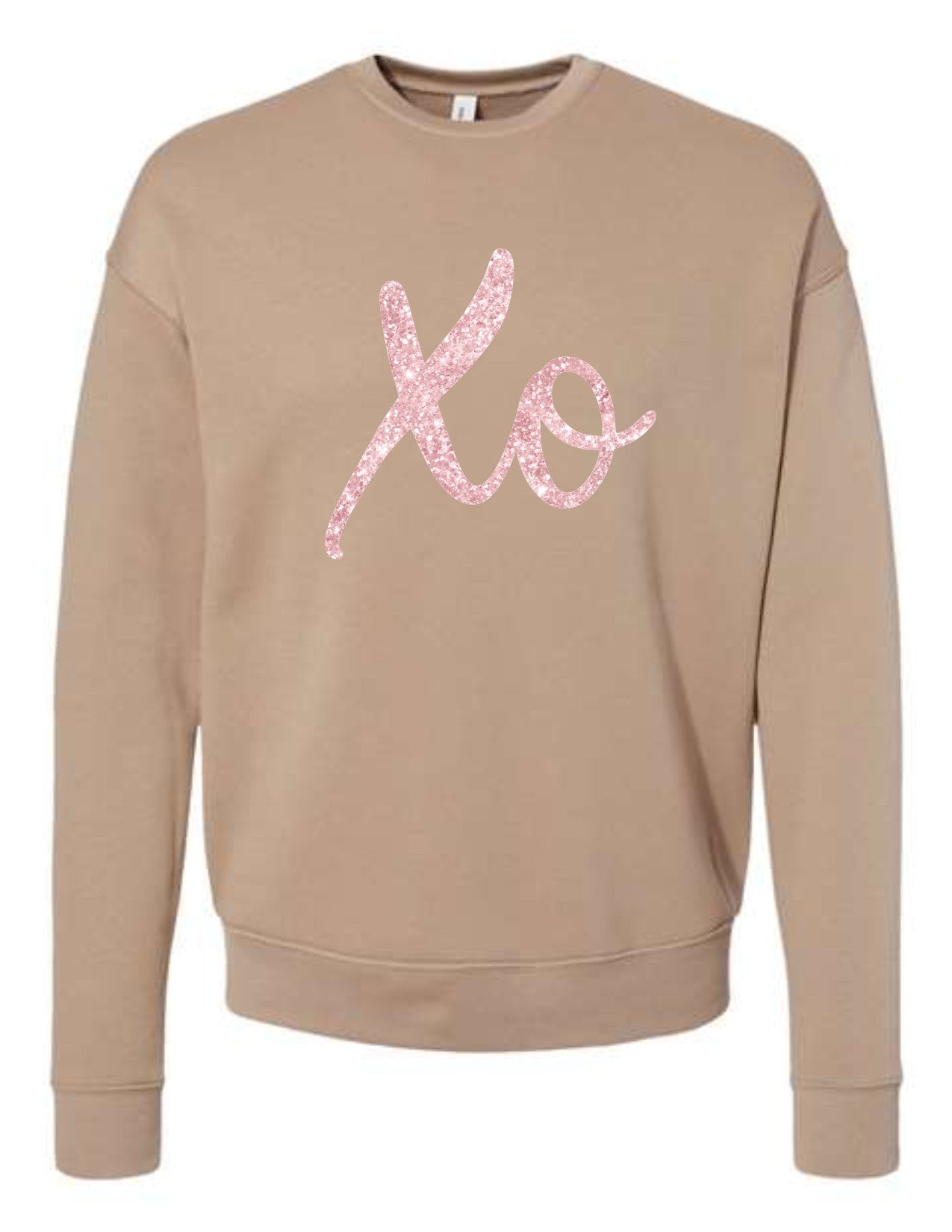 XO pink glitter
