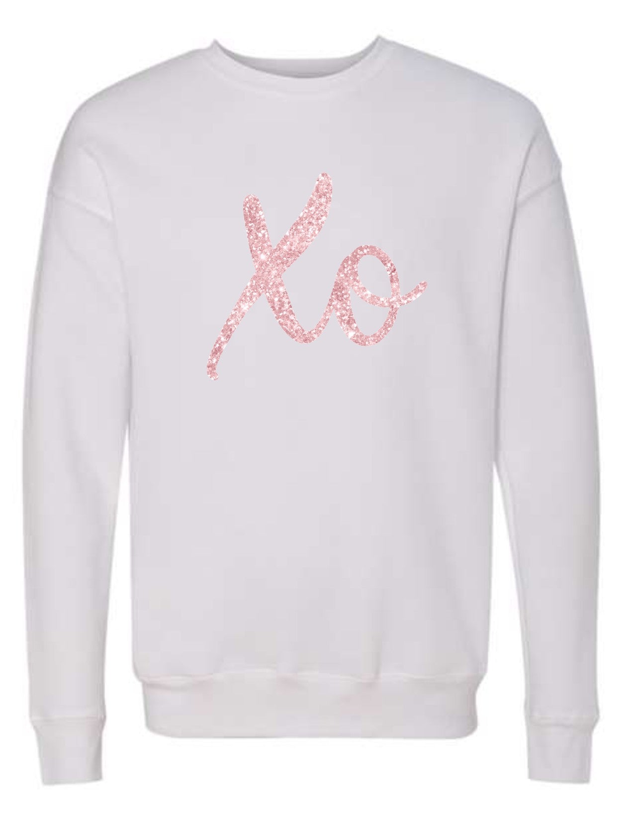 XO pink glitter