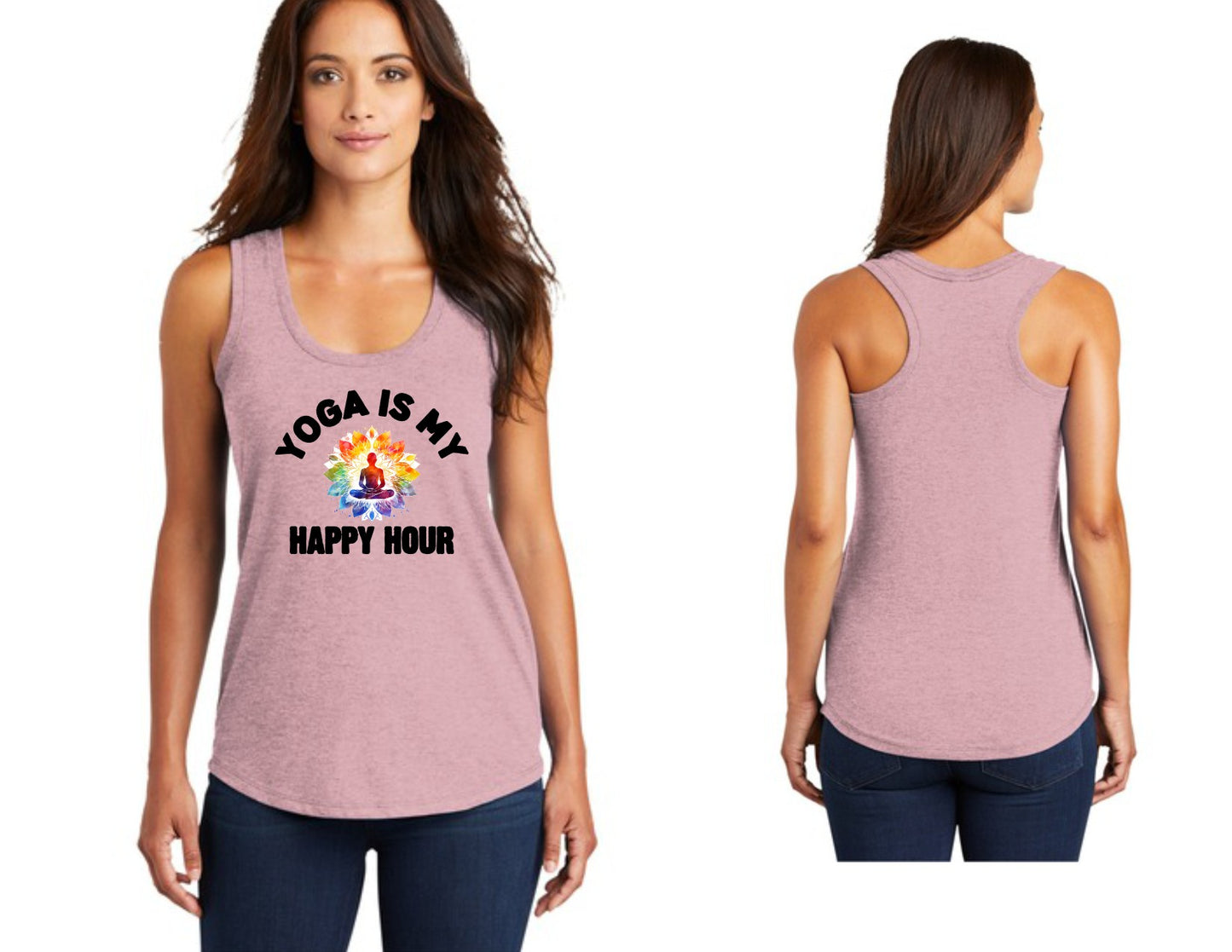 Yoga is My Happy Hour tank