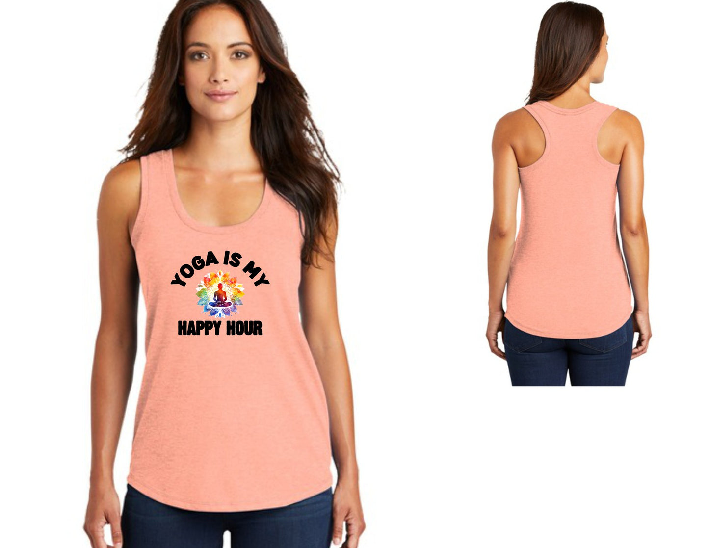 Yoga is My Happy Hour tank