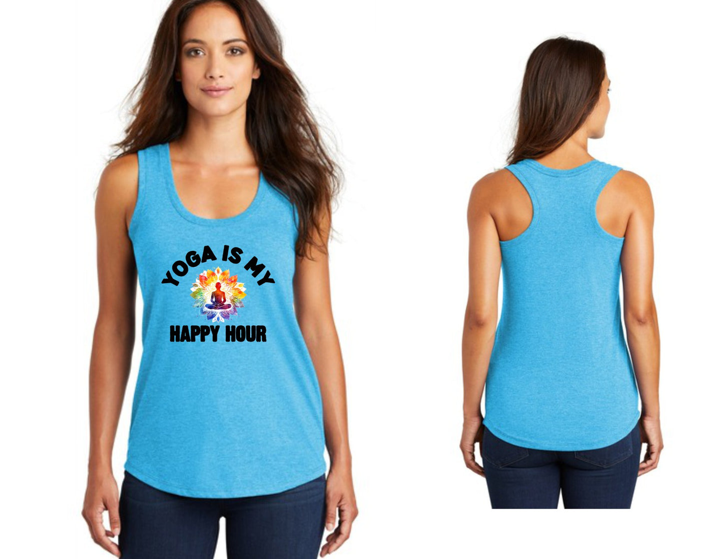 Yoga is My Happy Hour tank