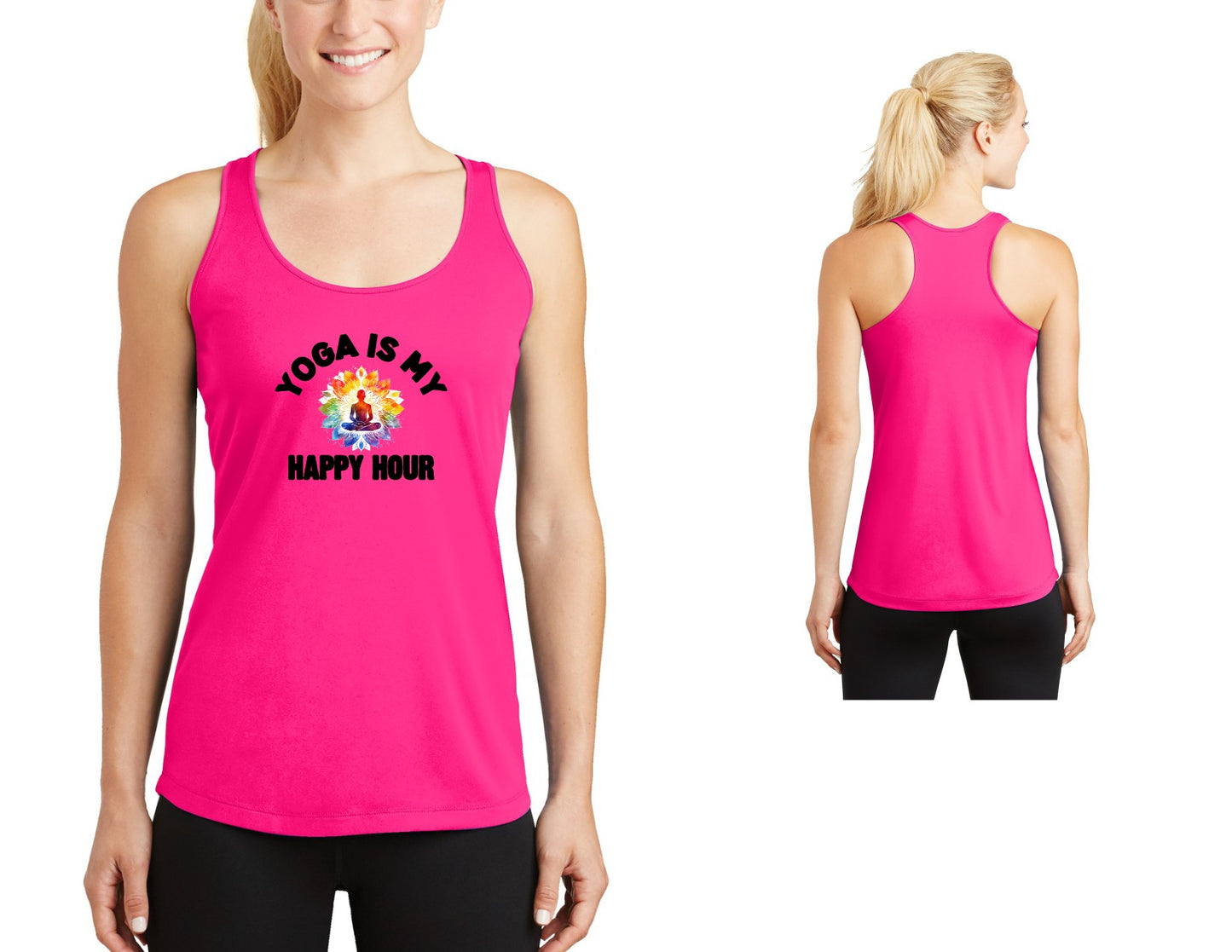 Yoga is My Happy Hour tank