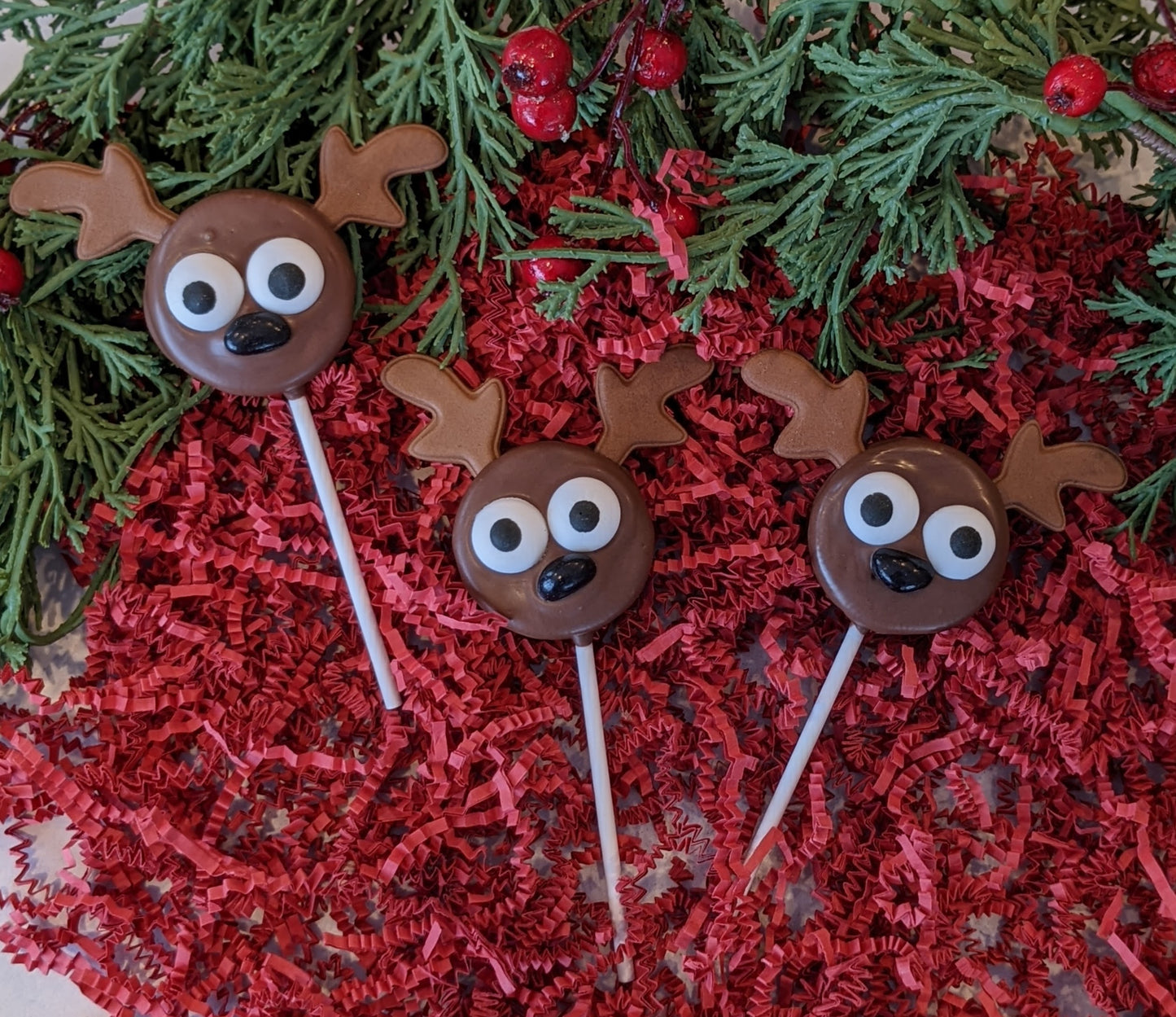 Reindeer Oreo Cookie Pop