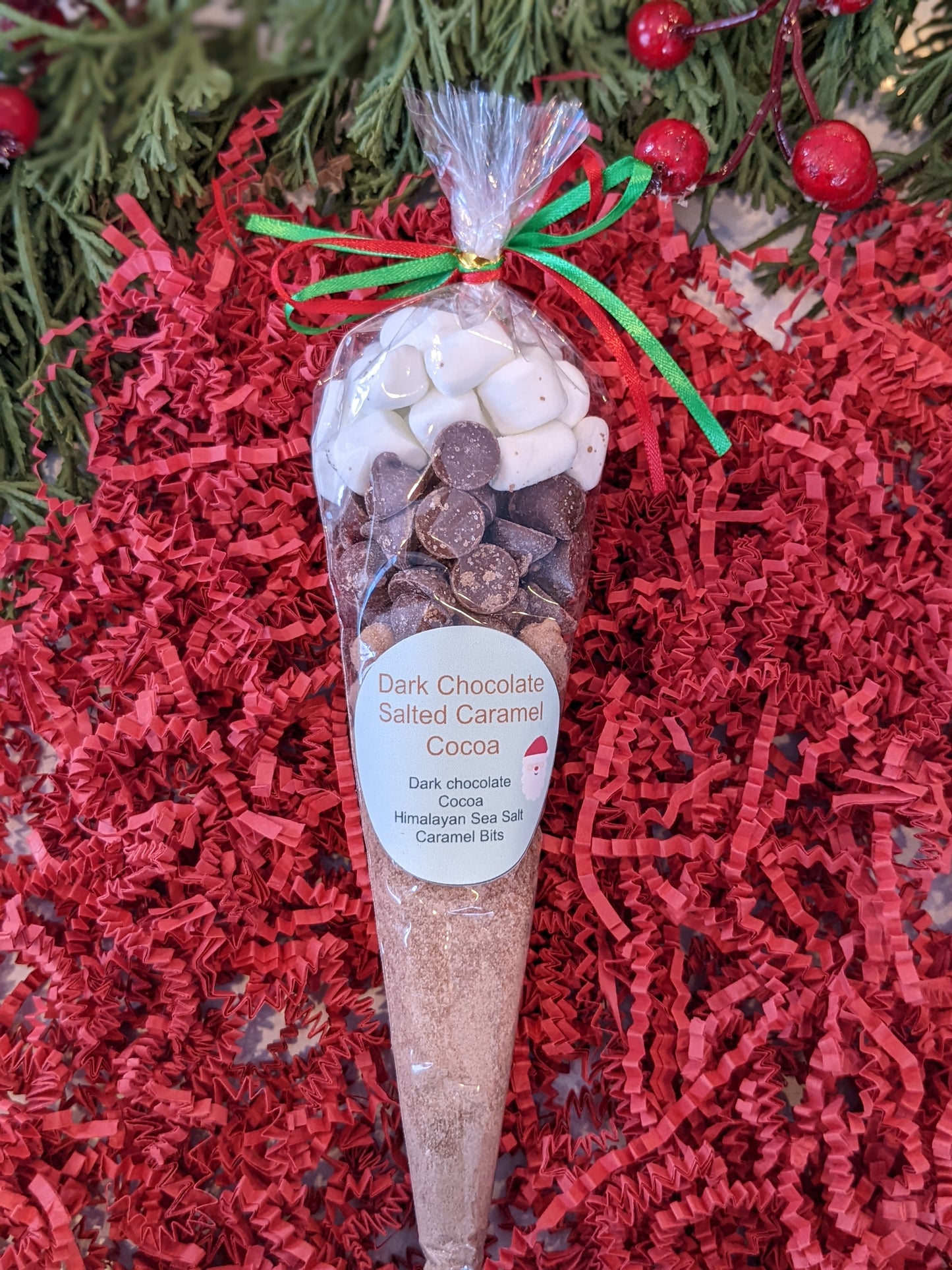 Dark Chocolate Salted Carmel Cocoa Cone