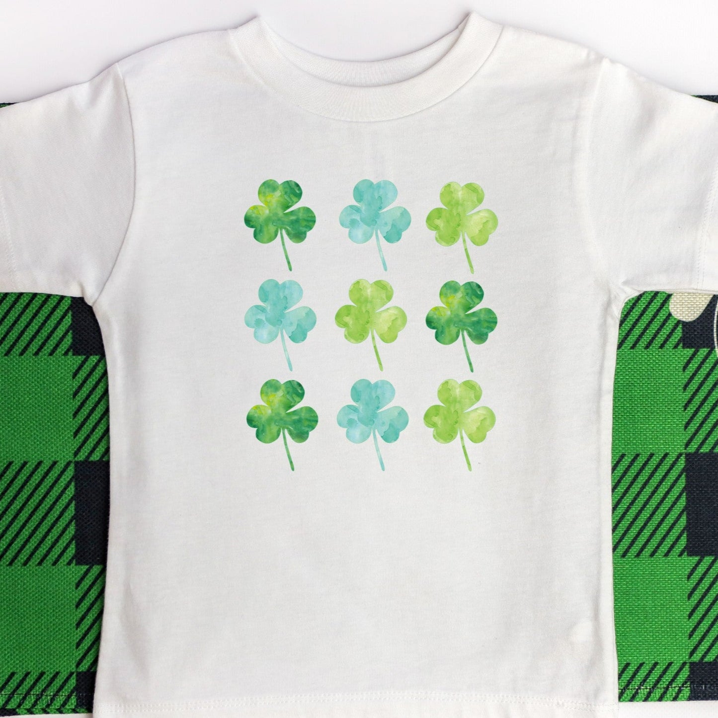 Watercolored Clovers