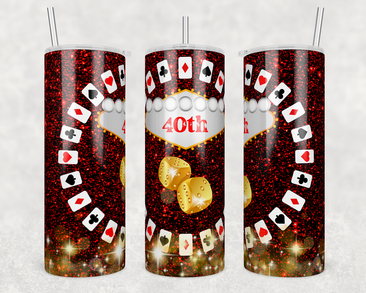 40th Vegas 20oz Tumbler