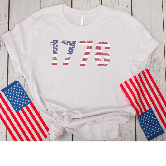 1776 Flag Distressed
