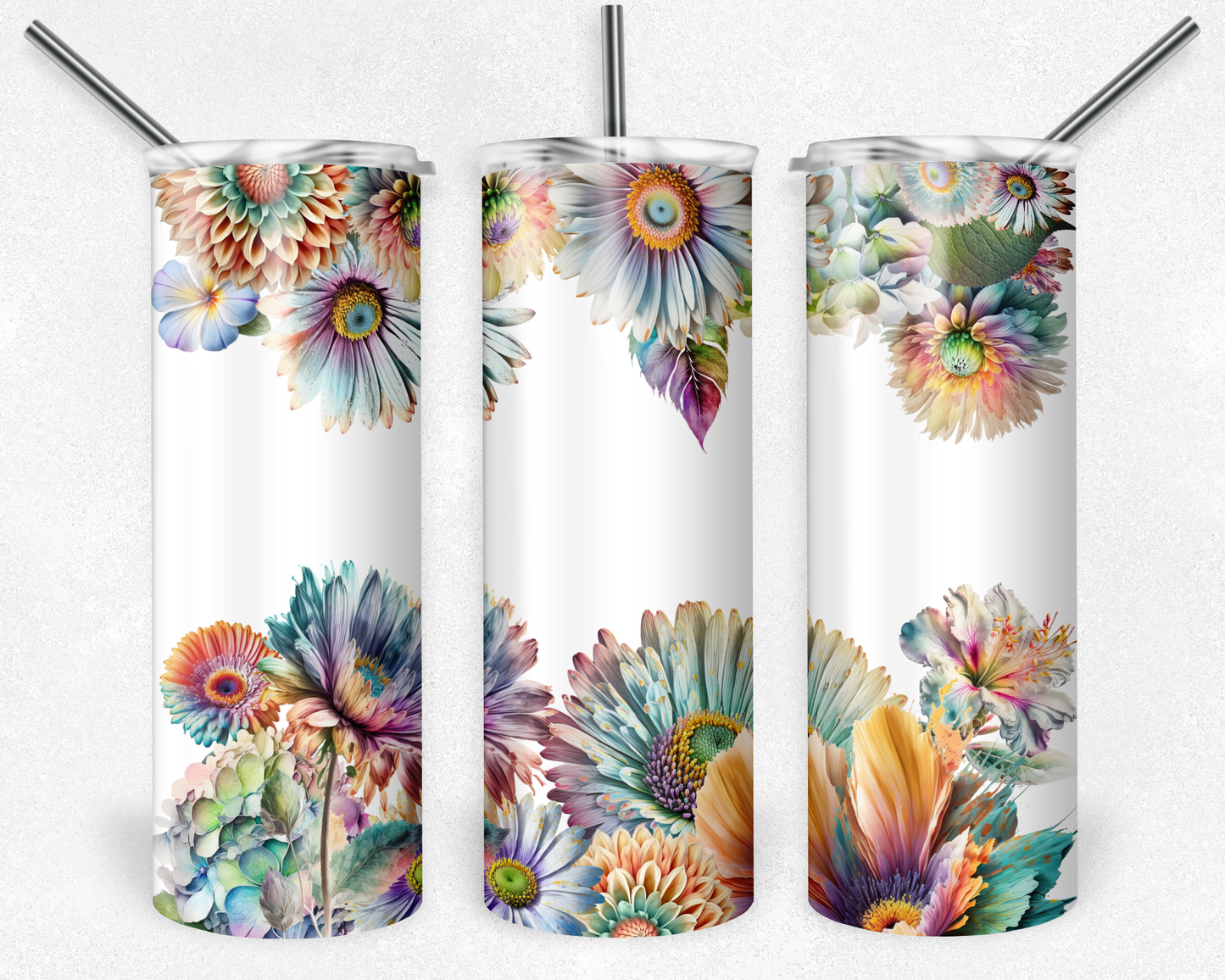 Split Pail Daisies (personalize) 20oz Tumbler