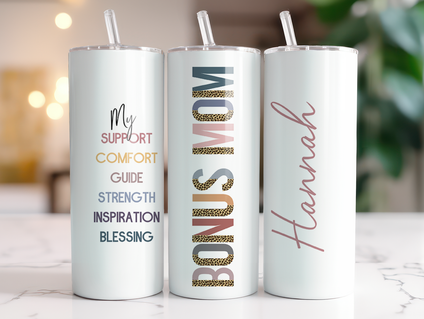 Bonus Mom  20oz Insulated Tumbler (personalized)