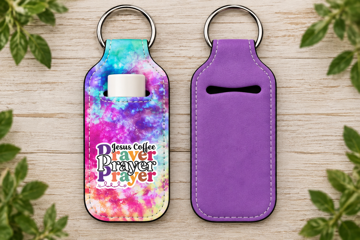 Christian Lip Balm Holder Keychain (set 1)