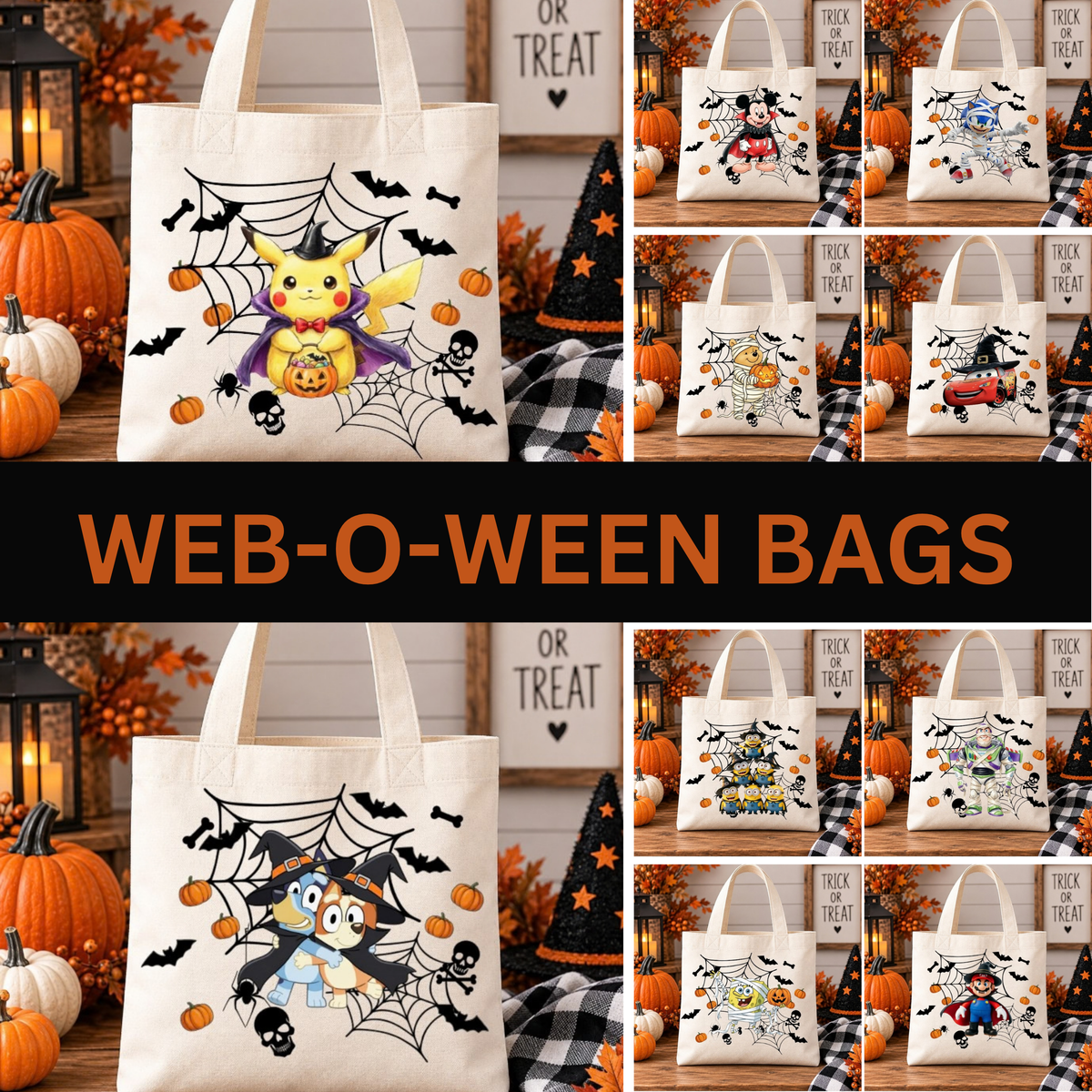 Web-O-Ween Character Treat Bags