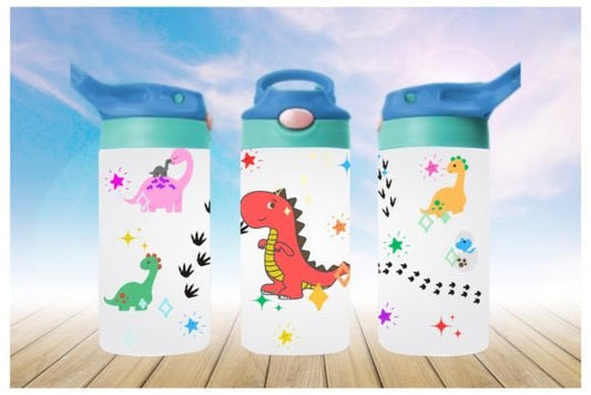 Kids 12 oz Dinosaur TracksTumbler