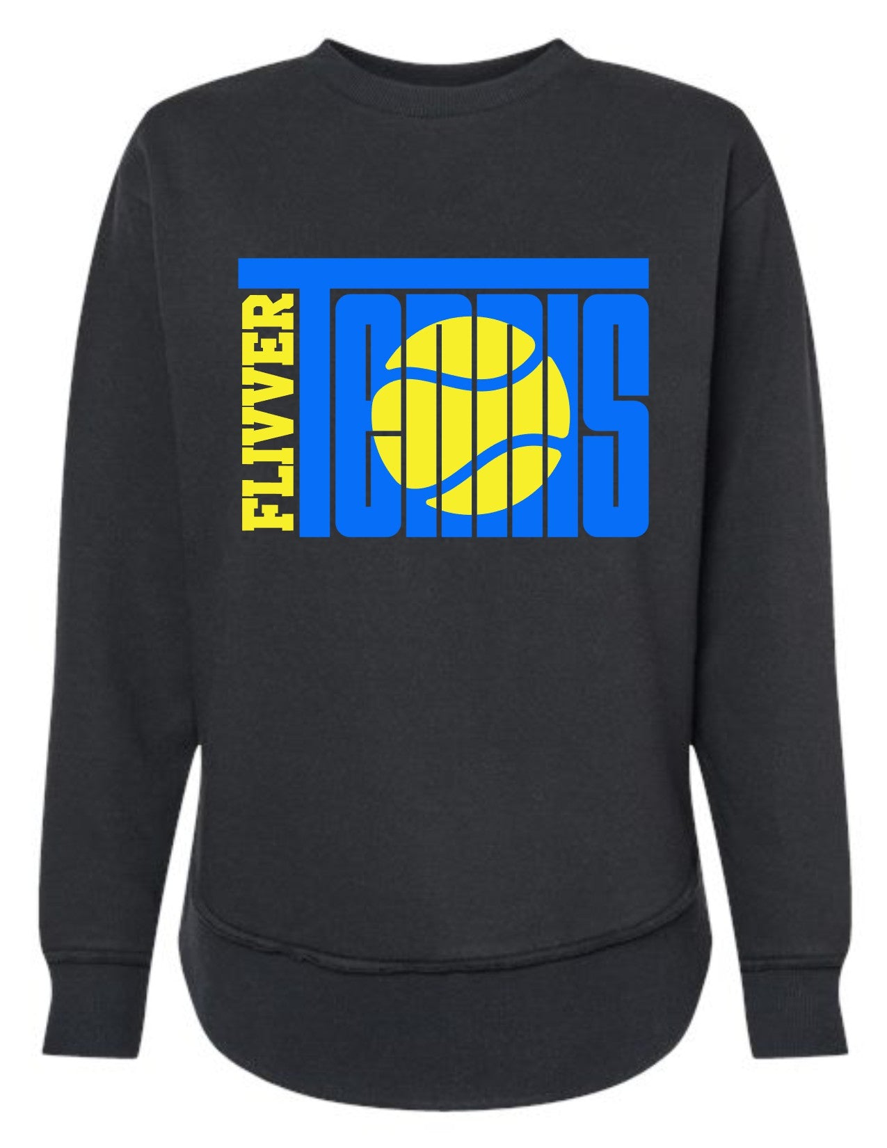 Flivver Tennis tall font with ball