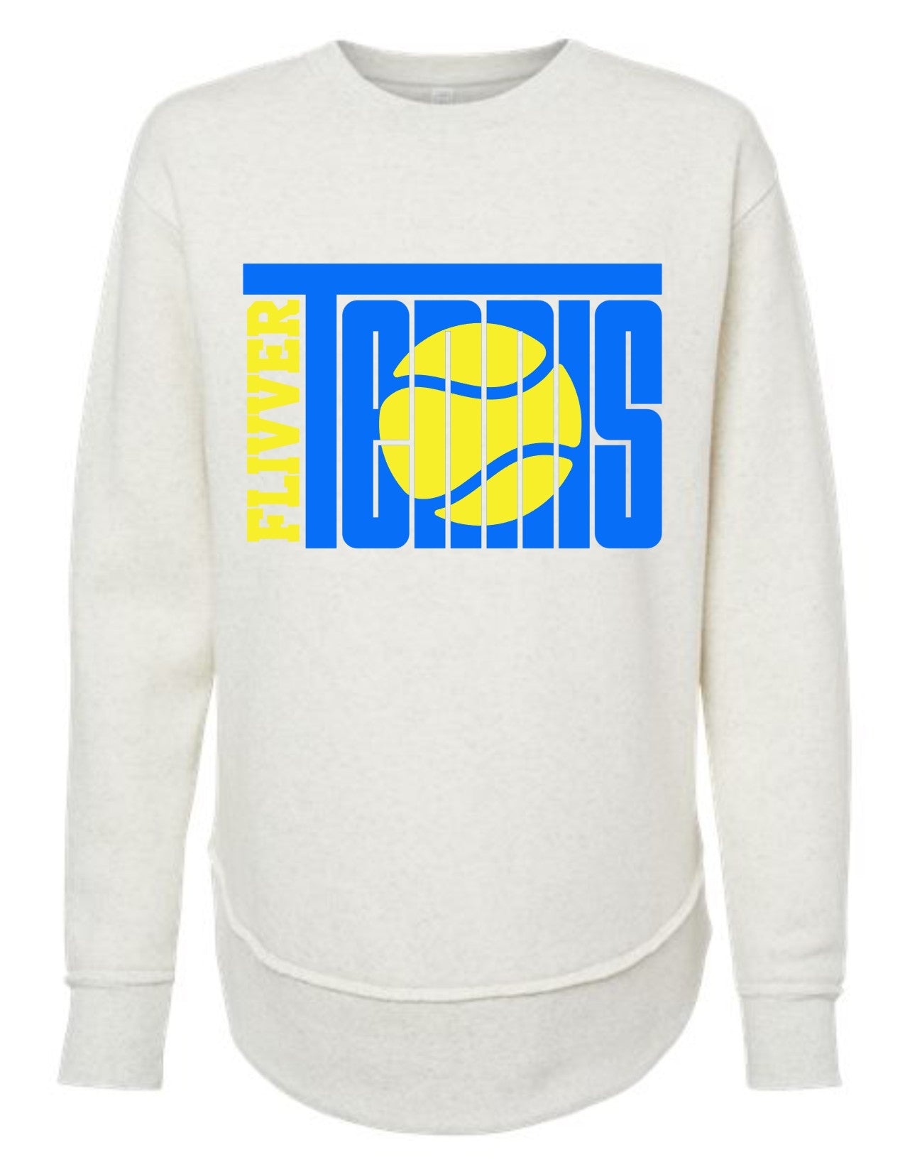 Flivver Tennis tall font with ball