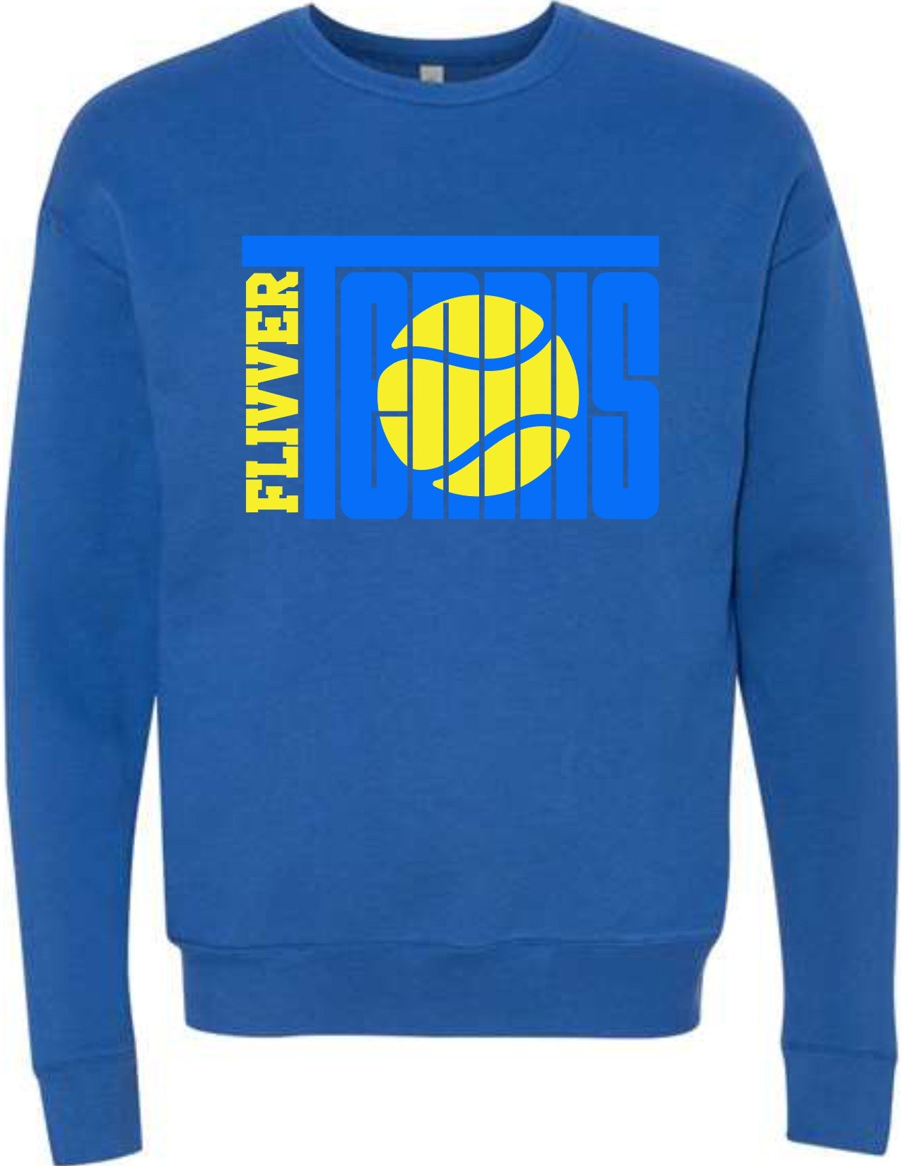 Flivver Tennis tall font with ball