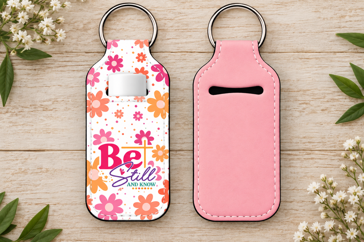 Christian Lip Balm Holder Keychain (set 1)