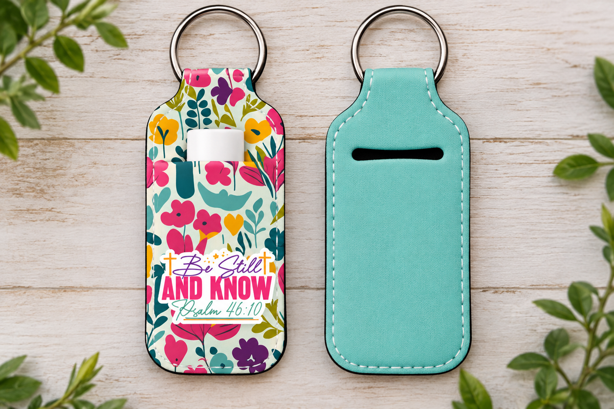 Christian Lip Balm Holder Keychain (set 1)