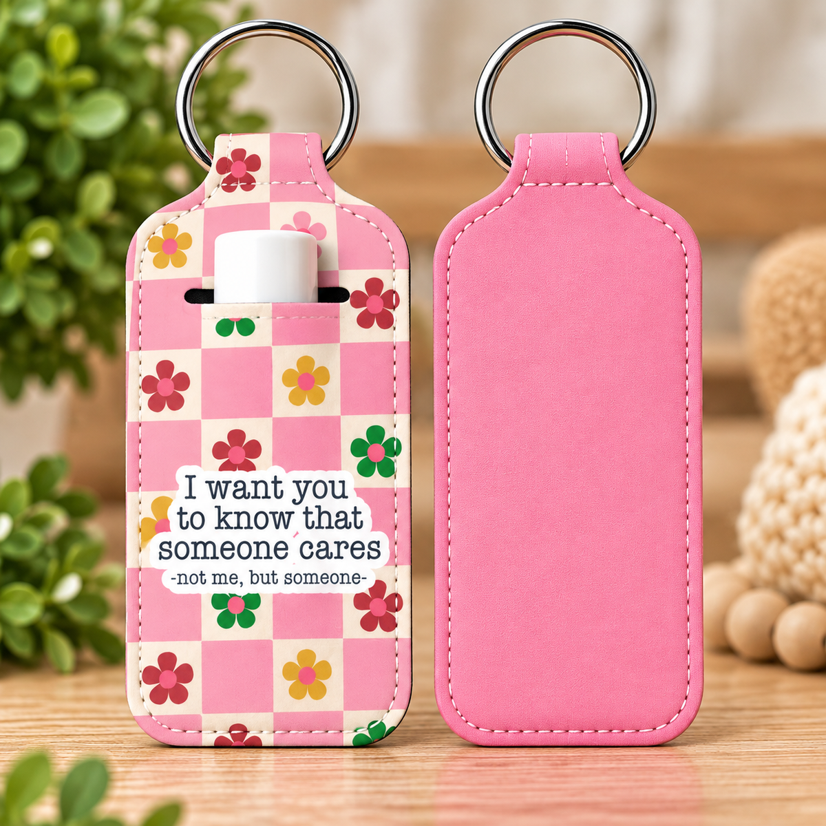 Sarcastic Lip Balm Holder Keychain