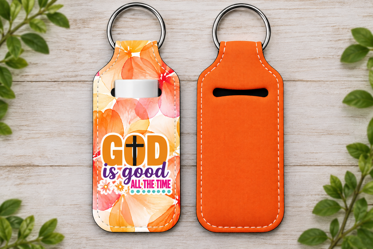 Christian Lip Balm Holder Keychain (set 1)