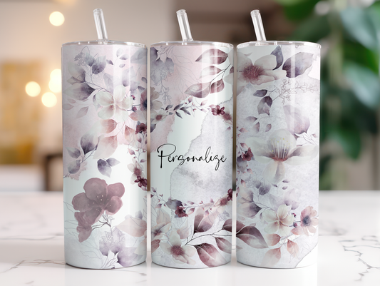 Floral 20oz Insulated Tumbler (personalize)