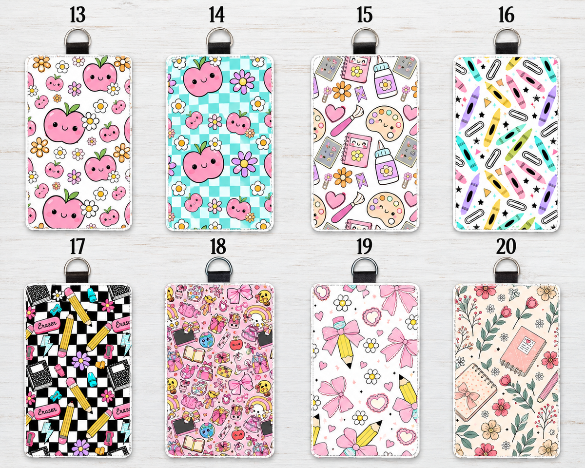 Kawaii Teacher Id Badges (Vertical)
