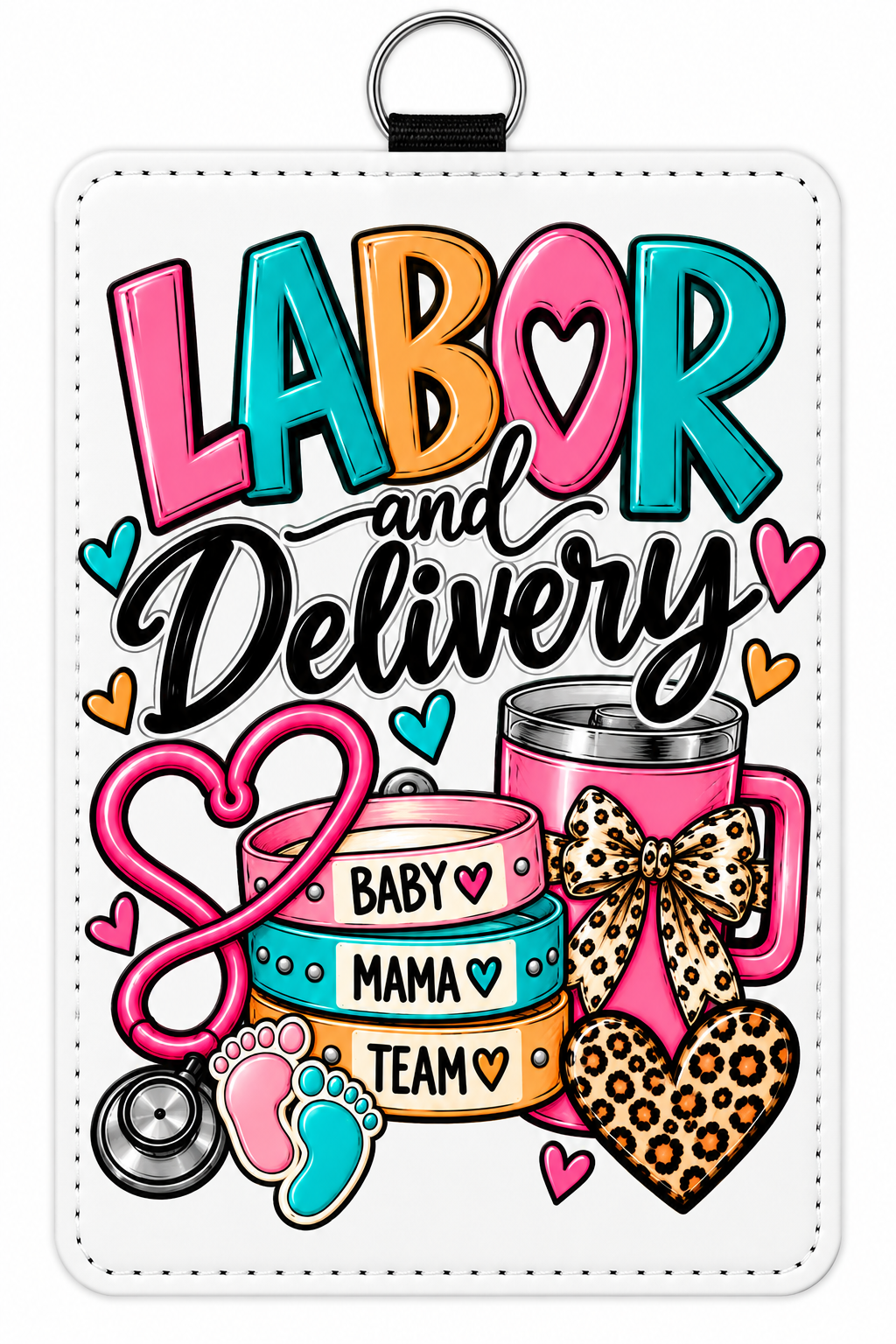 Whimsical Nurse Id Badges (Vertical)