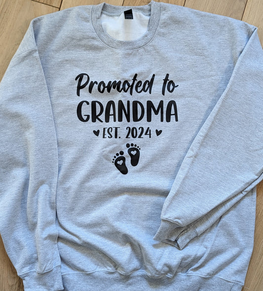 Promoted to Grandma footprint