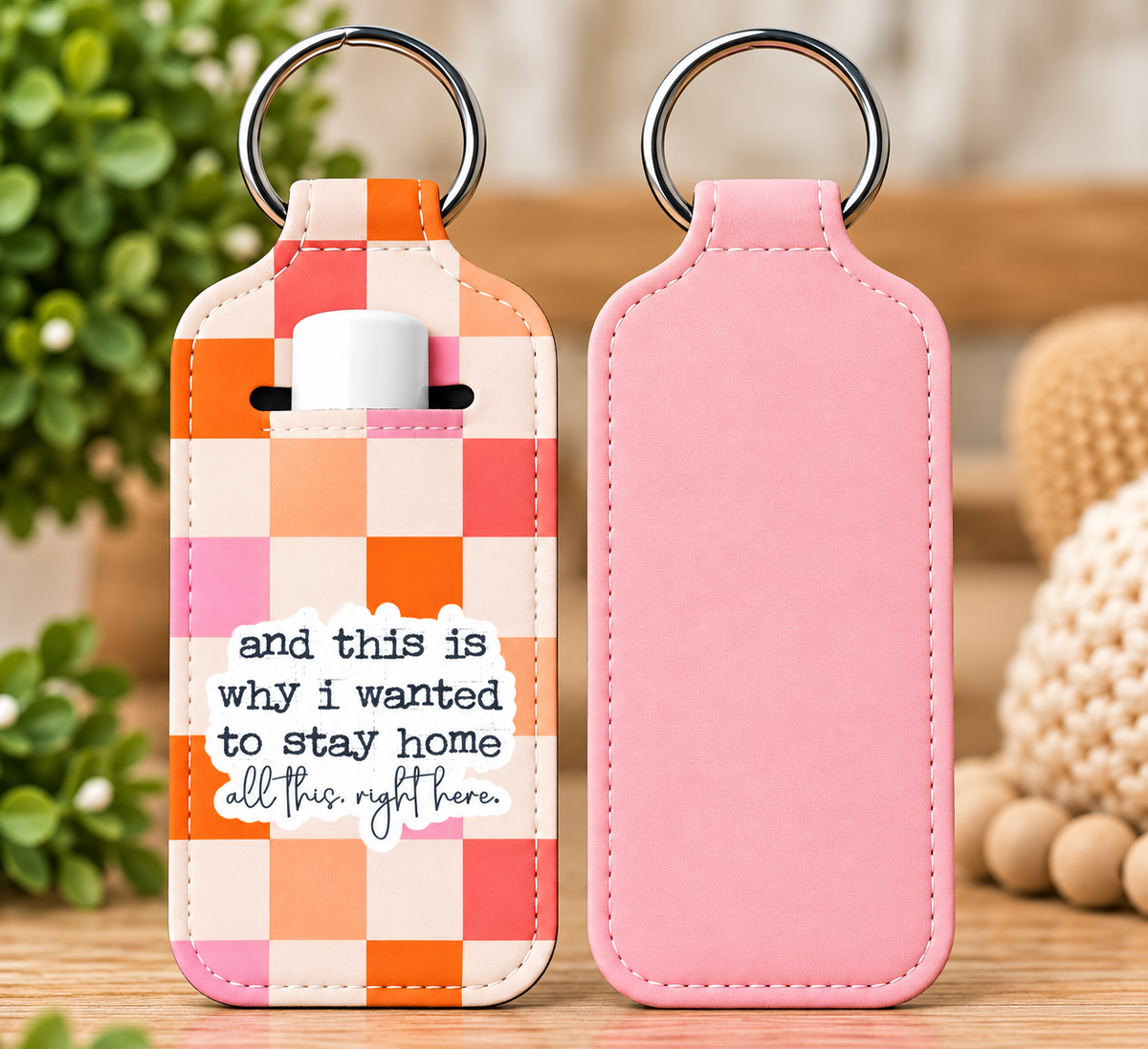 Sarcastic Lip Balm Holder Keychain