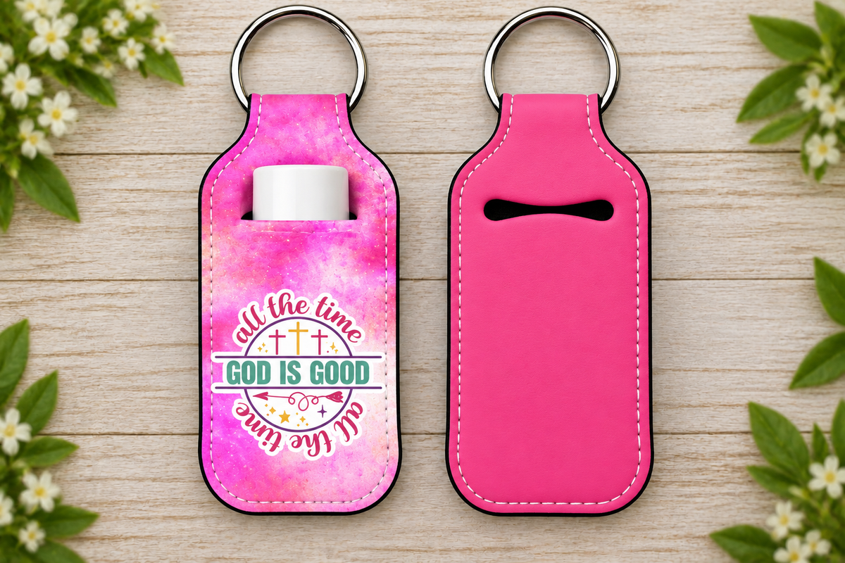 Christian Lip Balm Holder Keychain (set 1)