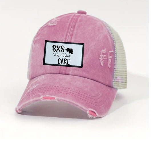 SxS Hair Don't Care Ponytail/Messy Bun Hat