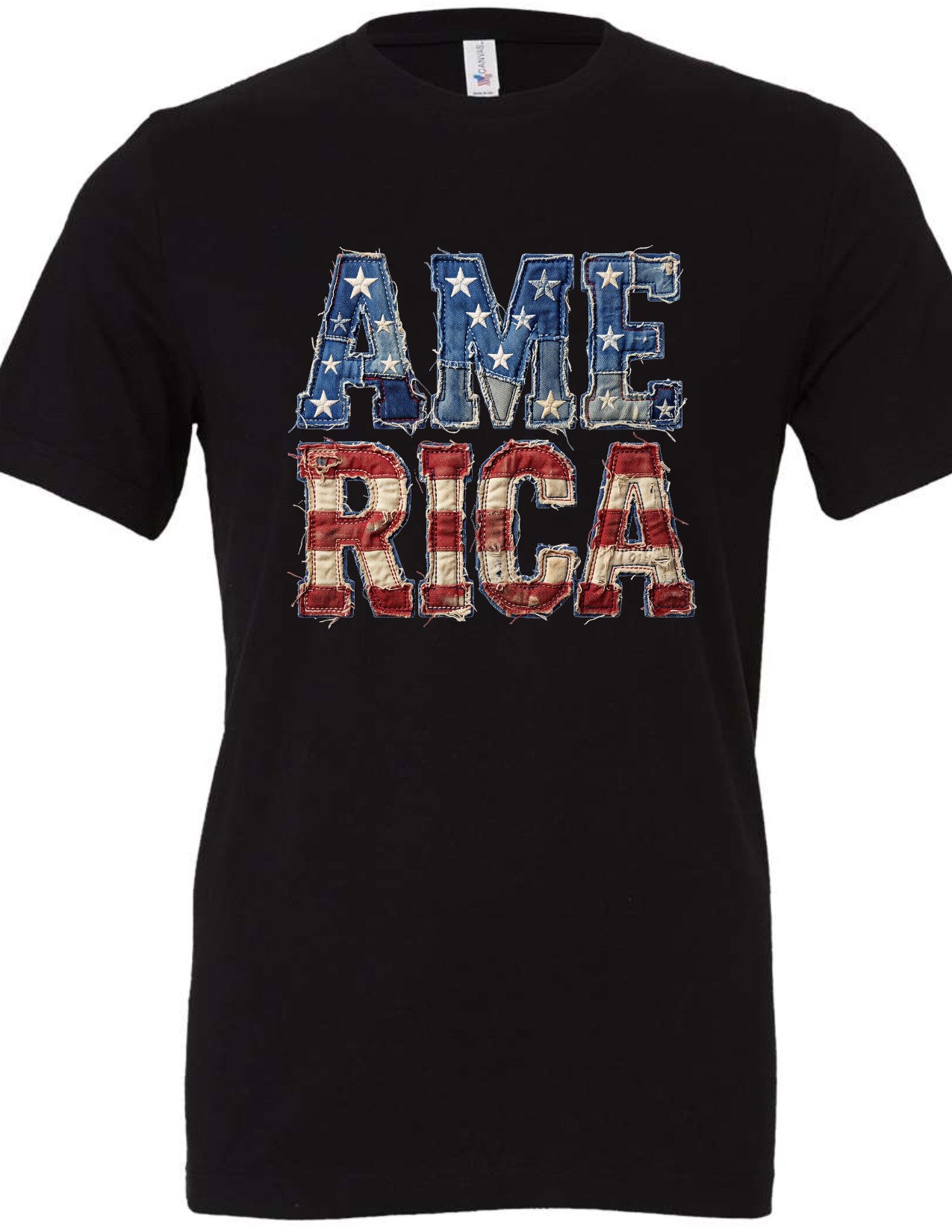 America faux patchwork