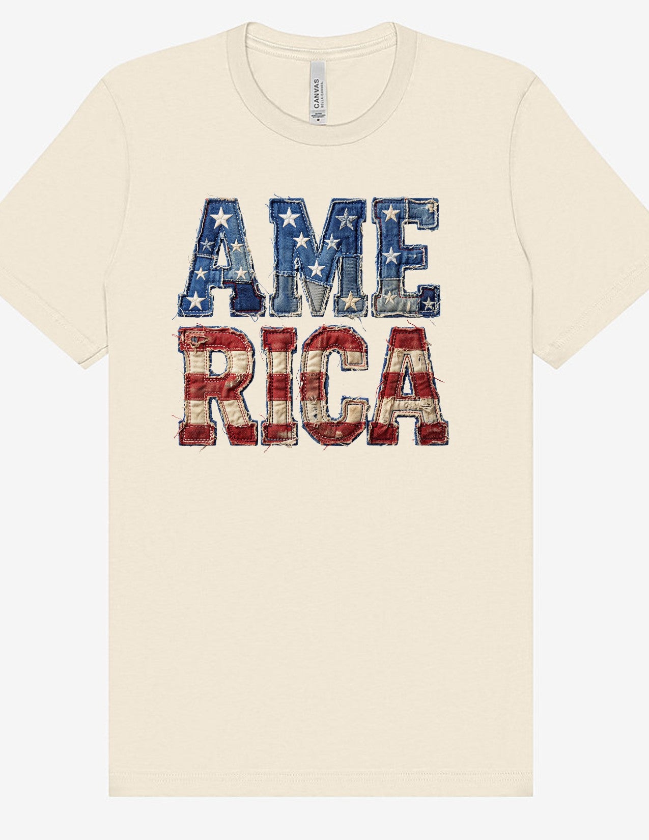 America faux patchwork