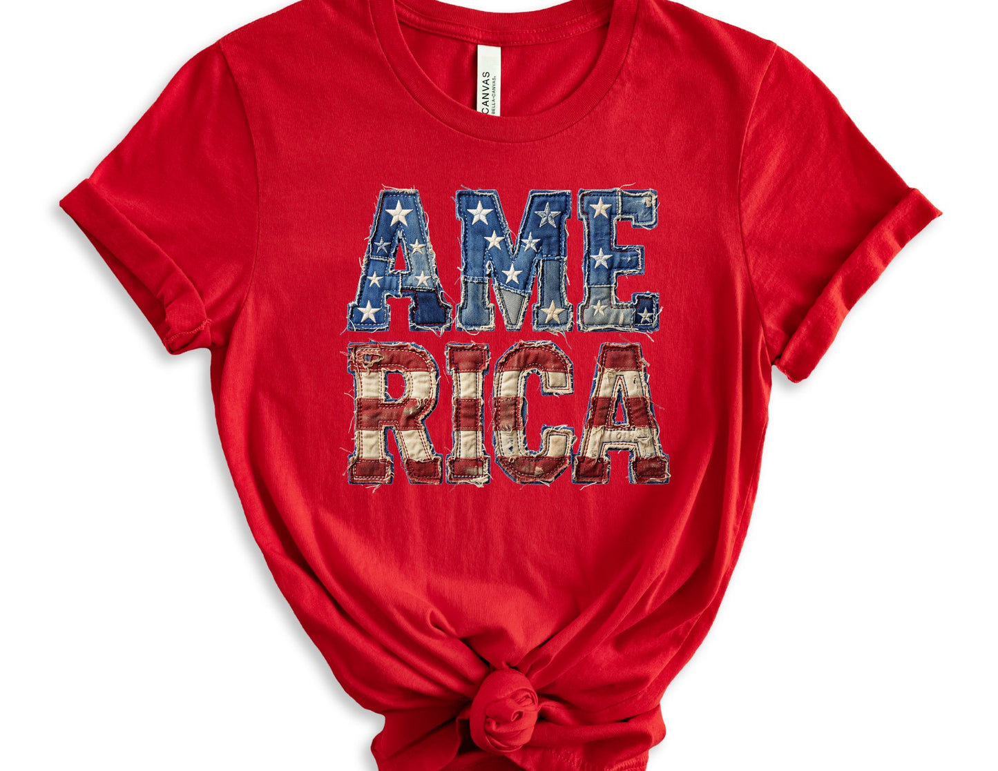 America faux patchwork
