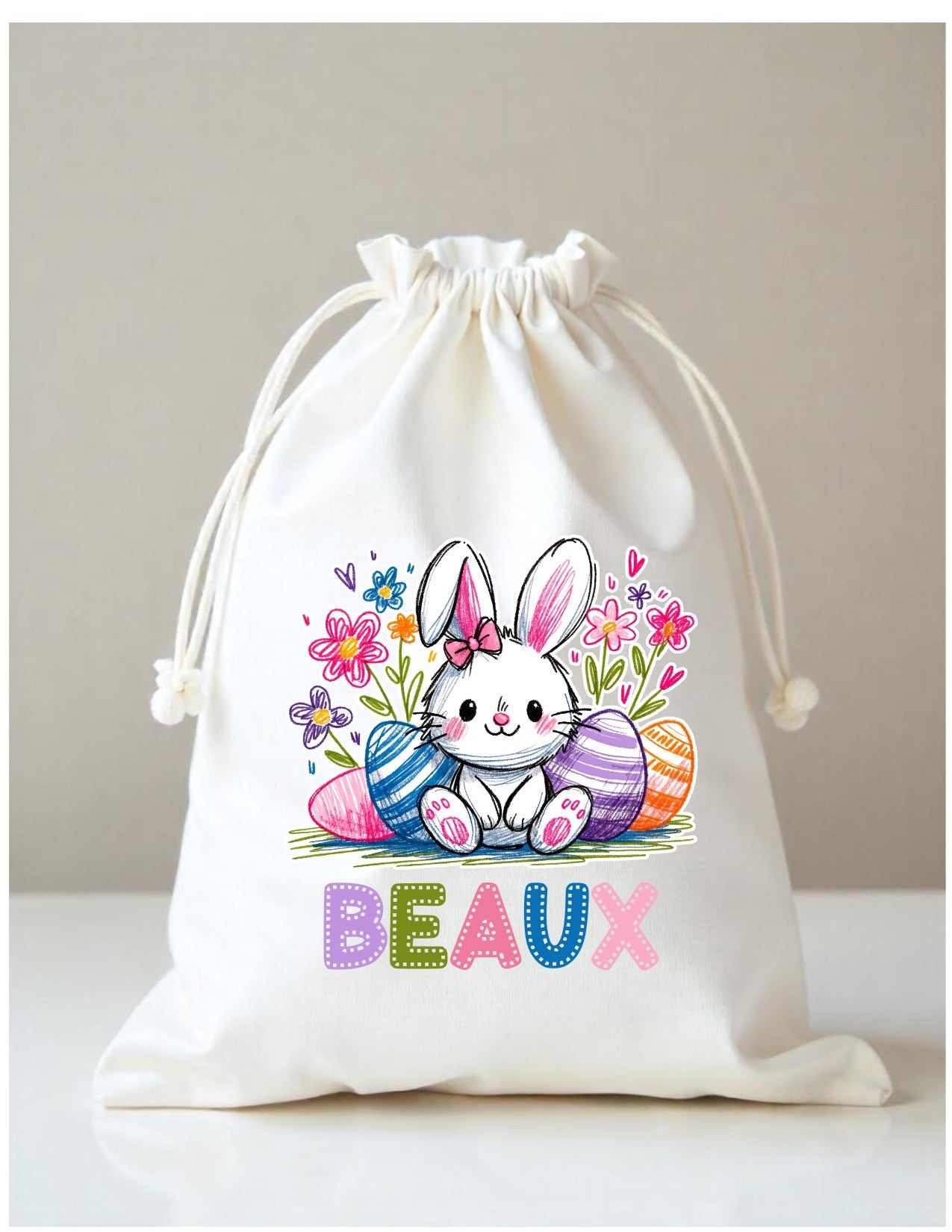 Easter Gift Sack character bunnies