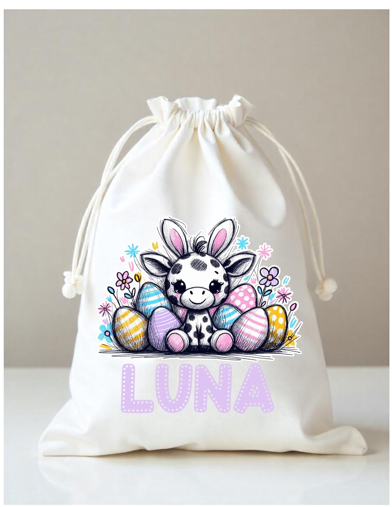 Easter Gift Sack character bunnies