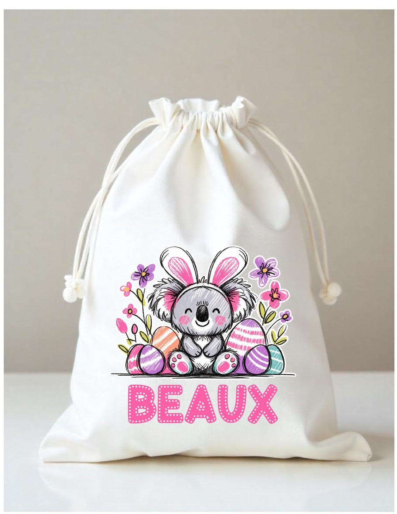 Easter Gift Sack character bunnies
